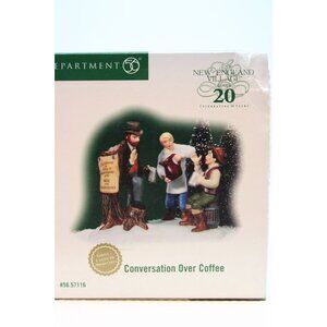 Dept 56 New England Village - Conversation Over Coffee